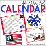 July SMARTBoard Calendar Morning Meeting