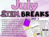 July STEM Breaks - A STEM Break for EACH Day!
