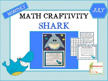 Preview of July Shark Math Craftivity
