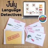 July Speech Therapy Language Activity | Comprehend Descrip