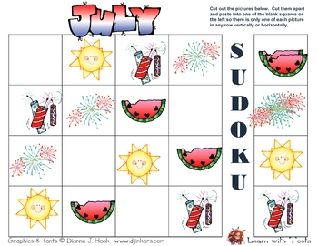 Preview of July Sudoku