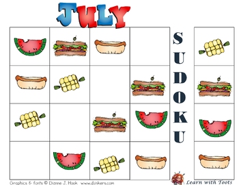 Preview of July Sudoku 2