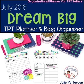 Preview of July TPT Planner and Organizer