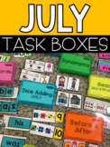 July (Summer or ESY) Task Boxes