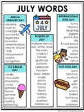 July Word List