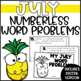 July Word Problems for Addition & Subtraction