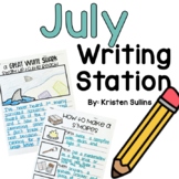 July Writing Station Activities
