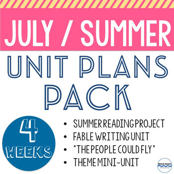Preview of July or Summer School Lessons to teach all month long! BUNDLE!