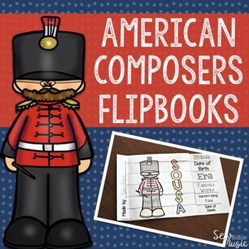Preview of American Composers Flipbooks ~ Freebie