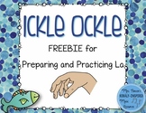 Ickle Ockle FREEBIES: Materials to Prepare and Practice La