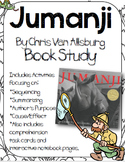 Jumanji Book Study:Organizers and Interactive Notebook Pages