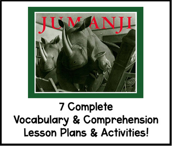 Preview of Jumanji Book Study Reading Lessons and Activities