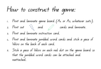 jumbled words with answers about board games