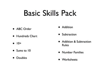 Preview of Jumbo Basic Skills Packet - Math