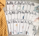 Jumbo Double Sided Alphabet Writing Practice Cards