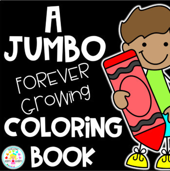 Download Jumbo ENDLESS GROWING Coloring Book by Victoria Saied | TpT