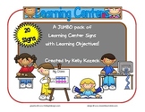 Jumbo Pack of Learning Center Signs for Early Childhood