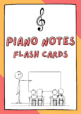 Jumbo Piano Notes Flash Cards