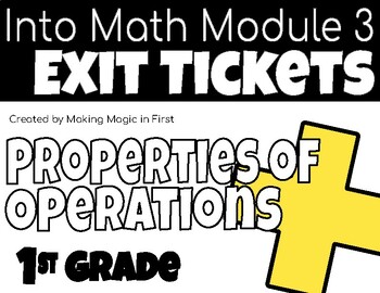 Preview of Jump Into Math Module 3 Exit Tickets-Grade 1