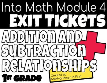 Preview of Jump Into Math Module 4 Exit Tickets-Grade 1