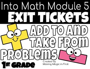 Preview of Jump Into Math Module 5 Exit Tickets-Grade 1