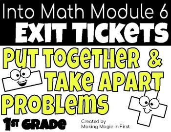 Preview of Jump Into Math Module 6 Exit Tickets-Grade 1