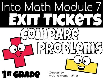 Preview of Jump Into Math Module 7 Exit Tickets-Grade 1