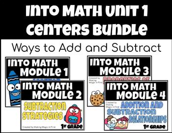Preview of Jump Into Math Unit 1: Center Bundle Grade 1