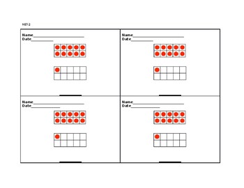 Jump Math Kindergarten Exit Tickets NBT-2 to NBT-6 by Never Second Best