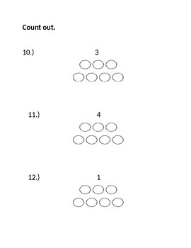 jump math kindergarten unit 1 test by kindermath tpt