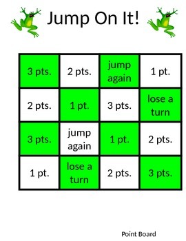 Preview of Jump On It!  2 Digit + 2 Digit Addition Game