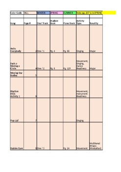 Preview of Jump Right In! First Grade Companion Spreadsheet