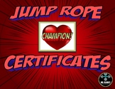 Jump Rope Certificates