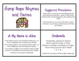 Jump Rope Chants and Games Task Cards