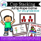 PE Jump Rope Cup Stacking Fitness Challenge