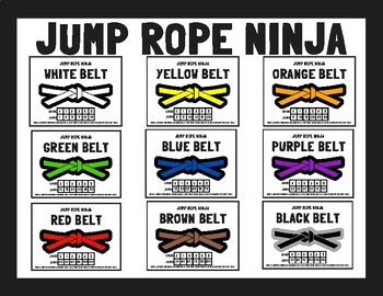 Preview of Jump Rope Ninja: Physical Education - Jumping Unit