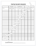 Jump Rope SKills Checklist/Grade Sheet