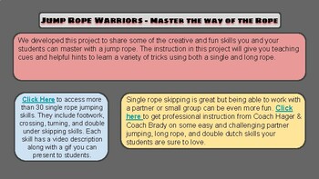 Preview of Jump Rope Warriors - Master the Way of the Rope