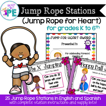 Preview of PE Jump Rope Stations