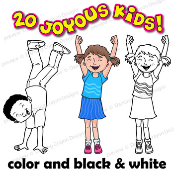 children dancing clipart black and white school