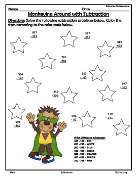 jump into subtraction and estimating differences by moving forward in first