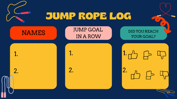 Preview of Jump rope Peer Assessment - Elementary PE Printable