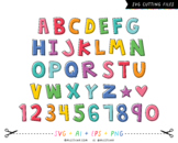 Jumpin' Jack Alphabet SVG Digital Cut Files + AI / EPS & P