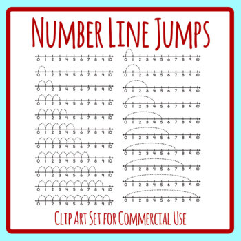 Number tracing clipart