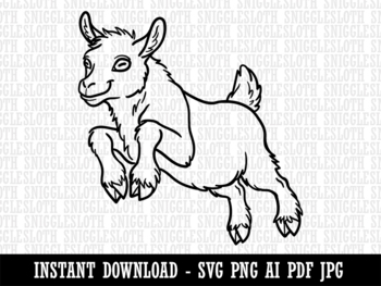clip art baby goat