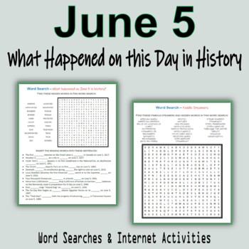 Preview of June 5 - What Happened on this Day in History