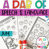 June: A Dab of Speech and Language {NO PREP!}