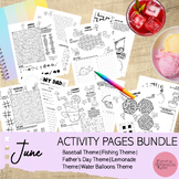 June Activity Pages BUNDLE