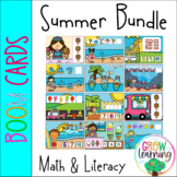 June BOOM Cards™️ BUNDLE for Pre-K Math and Literacy Centers