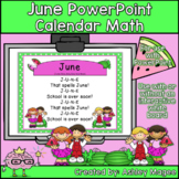 June Calendar Math - in PowerPoint - use with or without i